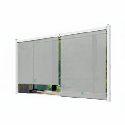 Motorized Outdoor Shade US-outdoorshade, 7 x 8 FT Electric Retractable Patio Screen