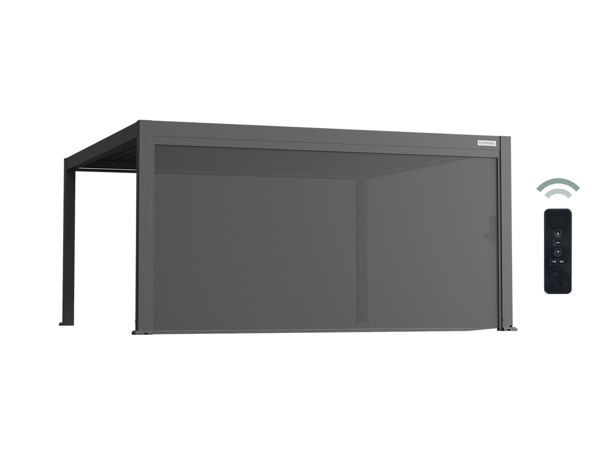 Motorized Roller Shades with 8% Openness Mesh Fabric