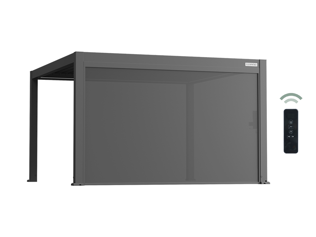 Motorized Roller Shades with 8% Openness Mesh Fabric