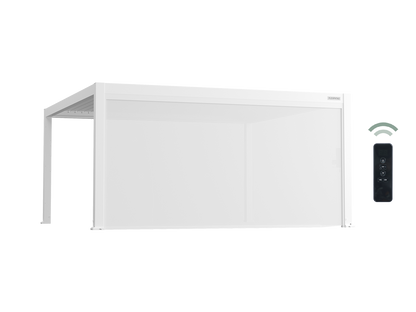 Motorized Roller Shades with 8% Openness Mesh Fabric