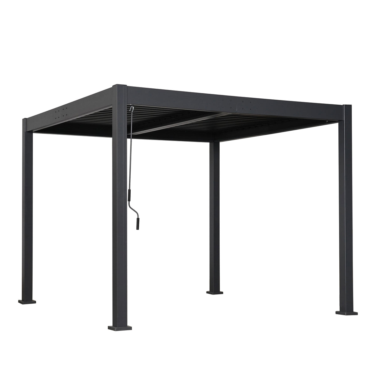 Scott Living Byron Outdoor Pergola with Adjustable Louvered Roof