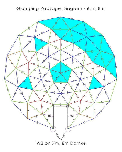 Phoenix Domes 4-Season Deluxe Glamping Package Dome 23' 7M