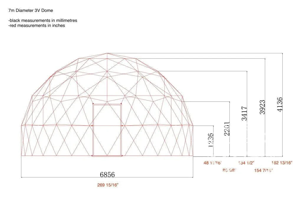 Phoenix Domes 4-Season Deluxe Glamping Package Dome 23' 7M