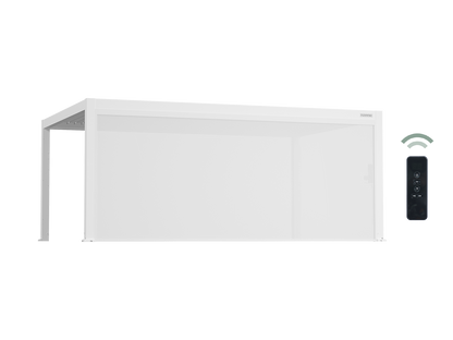 Motorized Roller Shades with 8% Openness Mesh Fabric