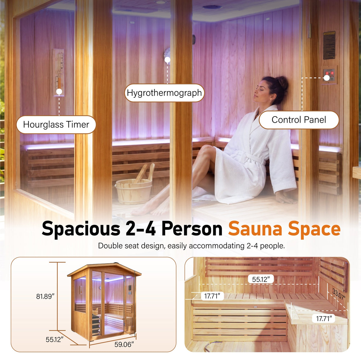 6000W Outdoor Traditional Steam Sauna