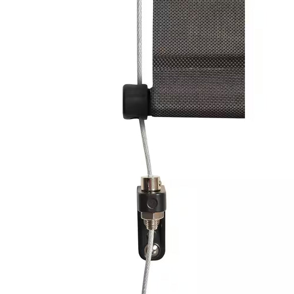 Tide Pool Motorized Outdoor Roller Shade 84 x 96 In. with Valance