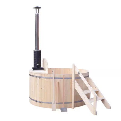 Wood Fired 5-Person Hot Tub and Ice Bath with Internal Stove