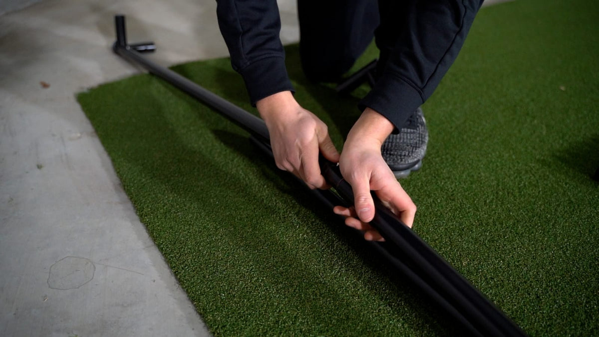 GolfBays SimBox Golf Simulator Enclosure with HD Impact Screen