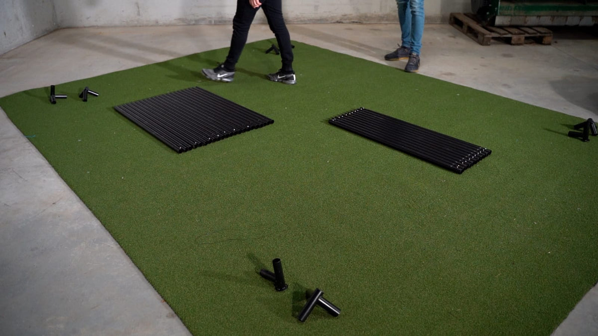 GolfBays SimBox Golf Simulator Enclosure with HD Impact Screen