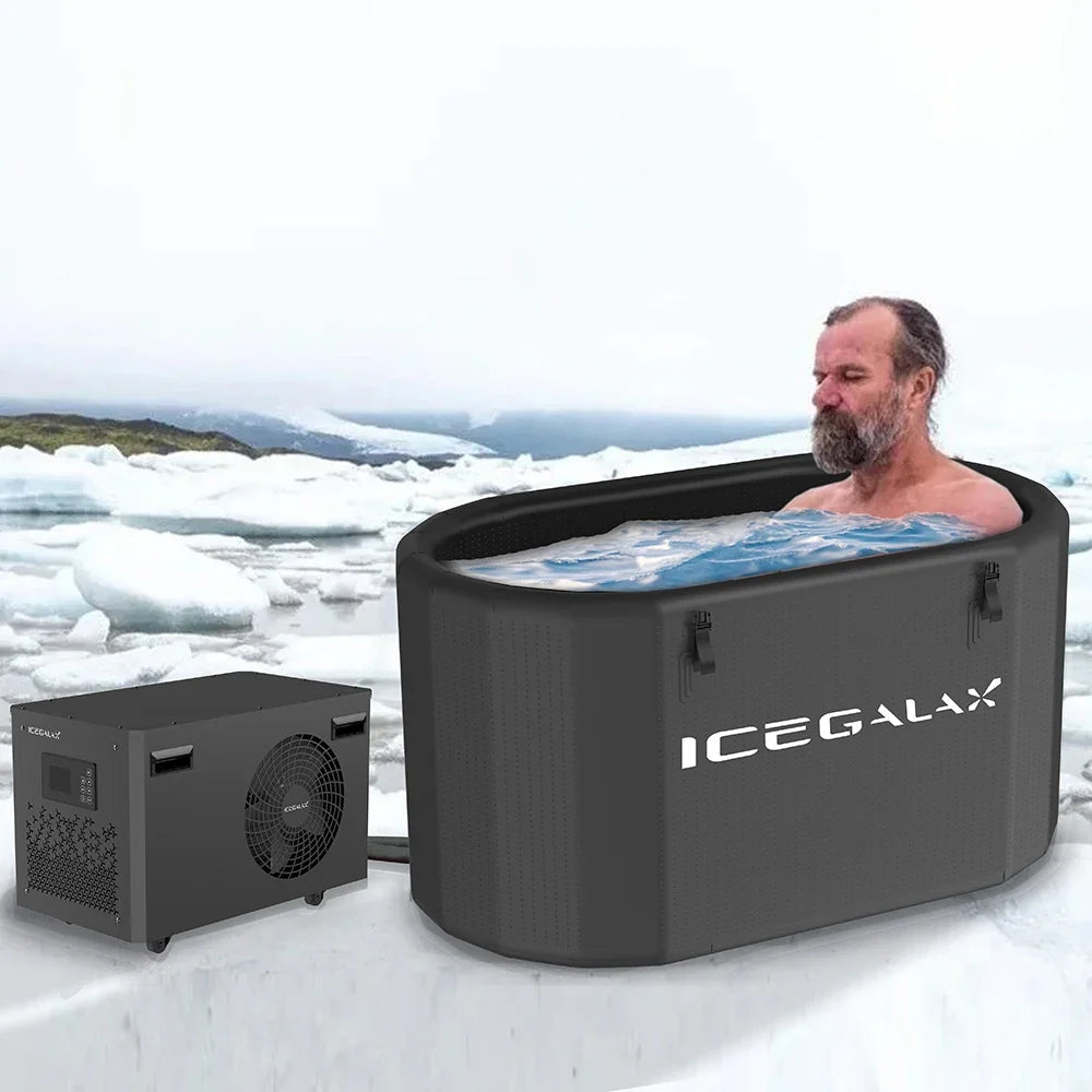 Icegalax Cold Plunge System Inflatable Ice Bath Tub with Water Chiller