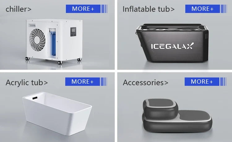 Icegalax Cold Plunge System Inflatable Ice Bath Tub with Water Chiller