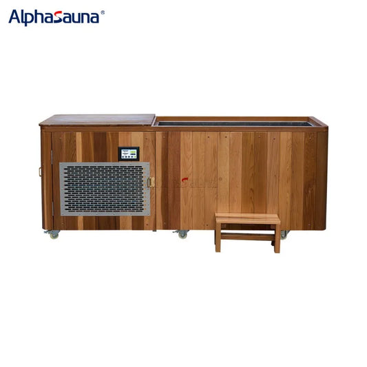 Cedar Cold Plunge Tub with 1.5HP Chiller
