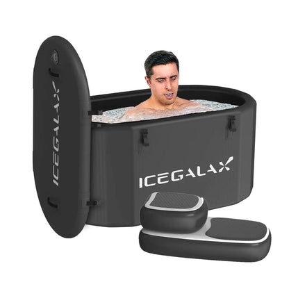 Icegalax Cold Plunge System Inflatable Ice Bath Tub with Water Chiller