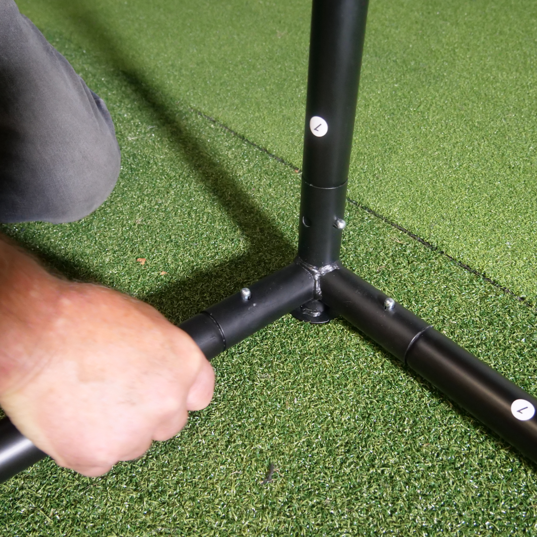 GolfBays SimBox Golf Simulator Enclosure with HD Impact Screen