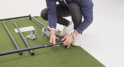GolfBays SimBox Golf Simulator Enclosure with HD Impact Screen