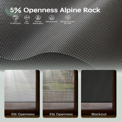 Motorized Outdoor Shades, Electric Retractable Patio Screens, 6X8 FT — product view 5