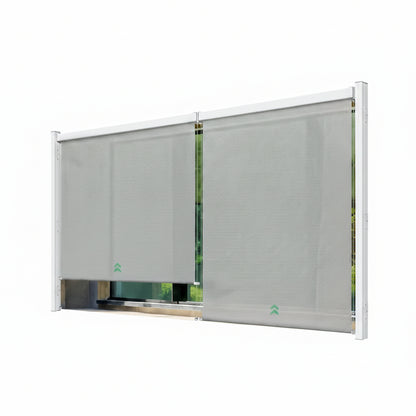 Motorized Outdoor Shades, Electric Retractable Patio Screens, 7X8 FT