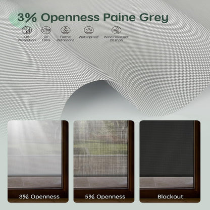 Motorized Outdoor Shades, Electric Retractable Patio Screens, 7X8 FT — product view 5