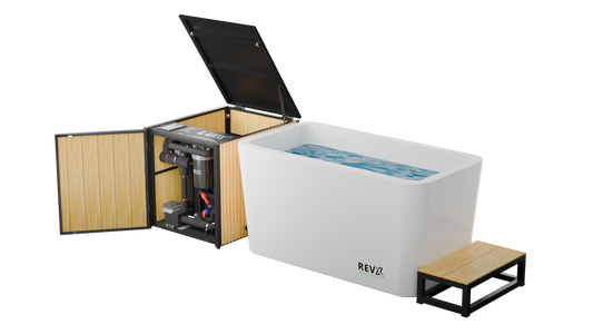 RevX Acrylic X Tub Cold Plunge with LUX Chiller
